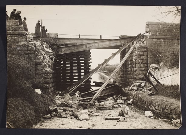 A destroyed bridge
