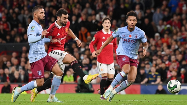 Bruno Fernandes' goal put United ahead for the first time on the night