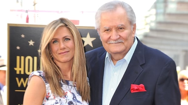Jennifer Aniston and her father John Aniston, seen here at her Hollywood Walk of Fame induction ceremony in February 2012