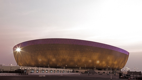 Lusail Stadium, the 80,000-capacity venue that will host this year's World Cup final, on the outskirts of Qatar's capital Doha