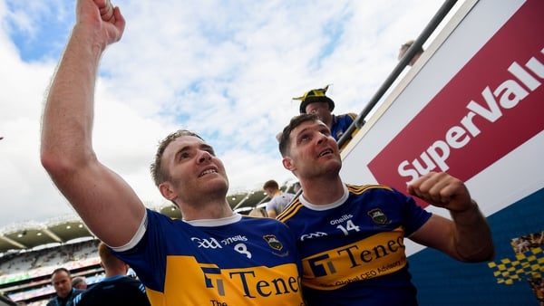 Noel McGrath (L) and Séamus Callanan are back for their 14th and 15th seasons respectively in the blue and gold