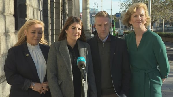 The Egans pictured outside the High Court after the hearing