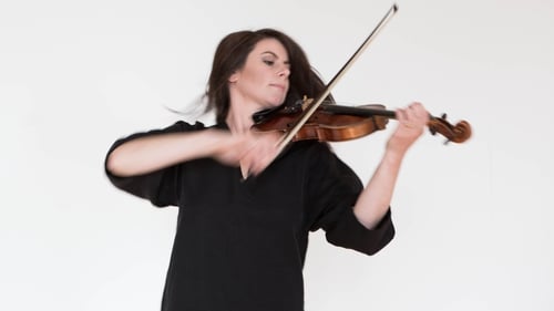 Crash Ensemble's violinist Larissa O'Grady