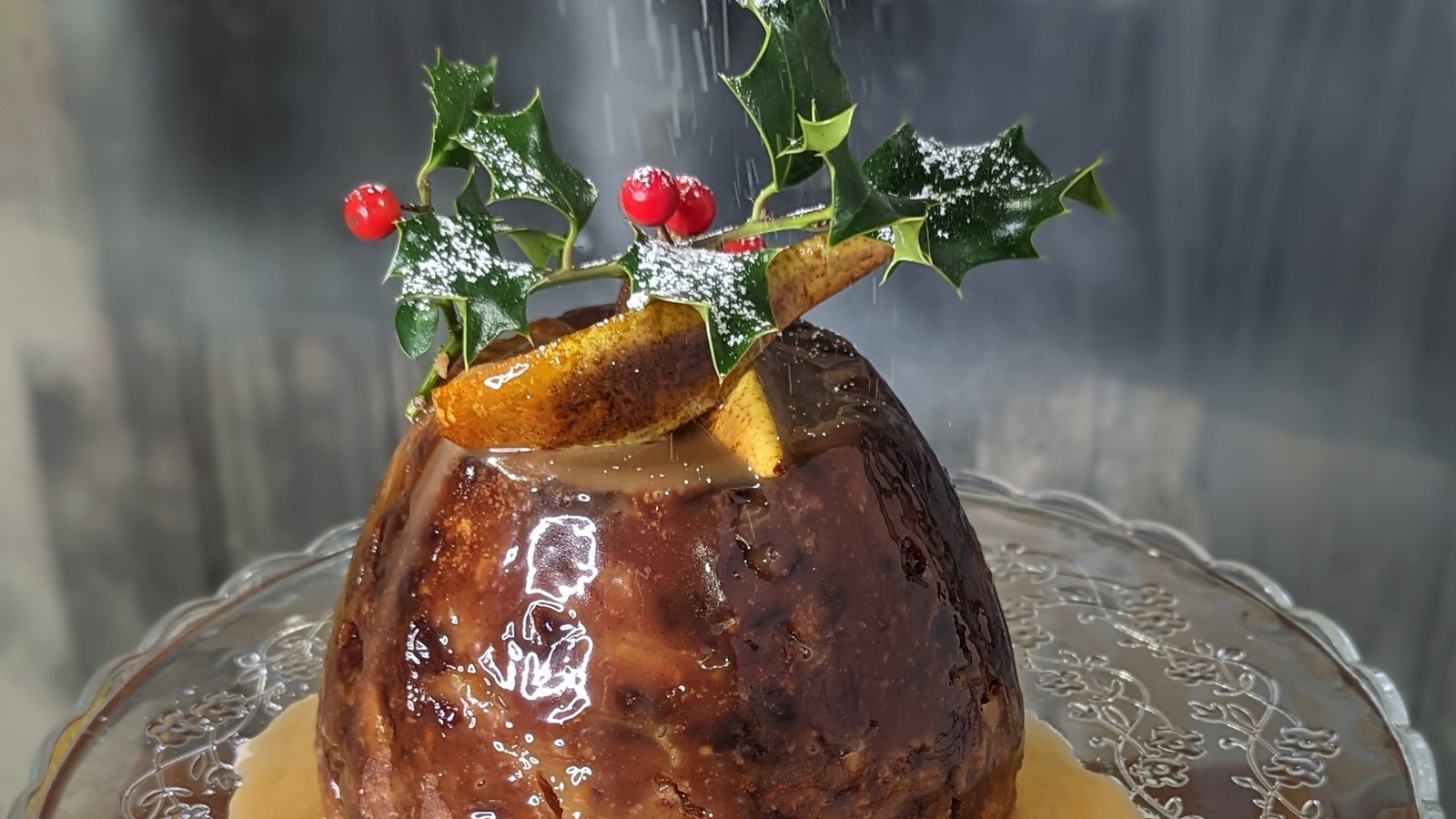 Catherine Fulvio's sticky pear Christmas pudding