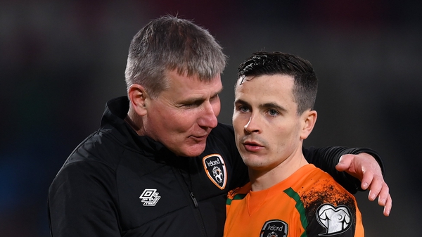 Josh Cullen (R) praised Ireland manager Stephen Kenny for showing 'trust' in him