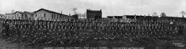 reland's unarmed police force 'the Civic Guard' Collinstown., November 1922 Photo: South Dublin Libraries