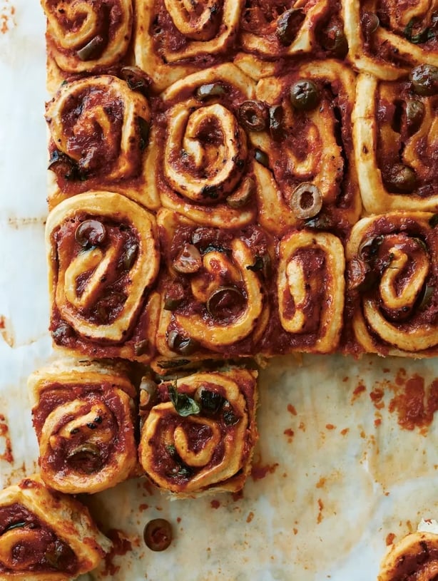 Pizza rolls from Giuseppe's Italian Bakes (Matt Russell/PA)