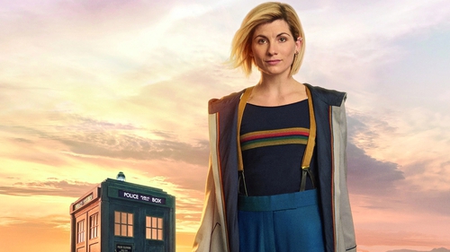 Doctor Who: 12 white men and Jodie Whittaker. Photo: BBC