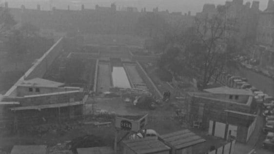 Garden of Remembrance on Parnell Square under construction (1962)
