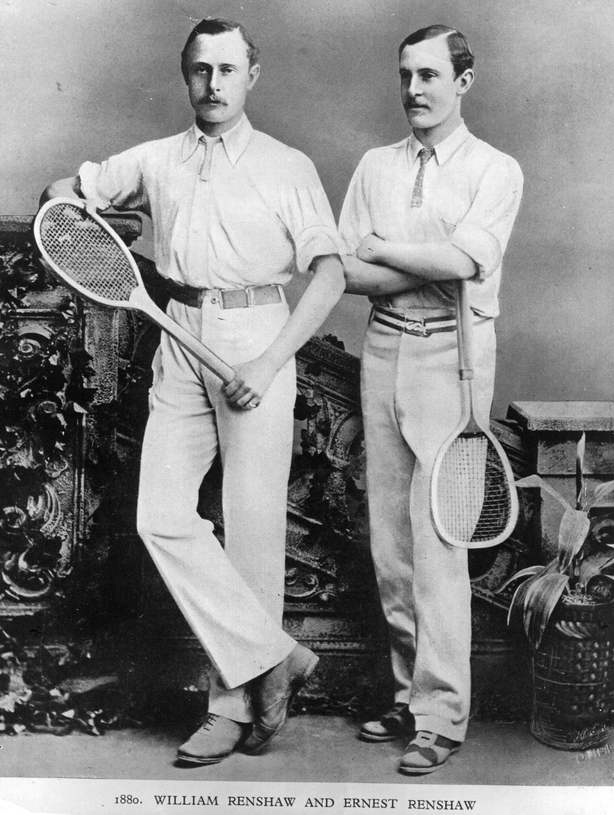 Two Victorian gents in tennis whites