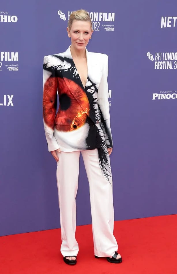 Actor Cate Blanchett wearing Alexander McQueen on the red carpet (Alamy/PA)