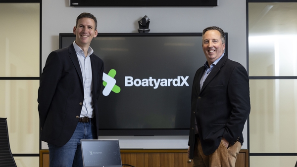 Brian Barter, MD of BoatyardX (l) and Paul McCann, CEO of Ergo