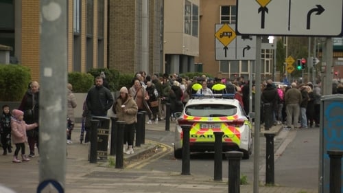 A protest also took place on Saturday