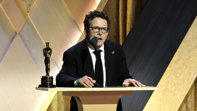 Actor Michael J Fox awarded honorary Oscar