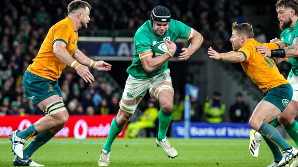 James Ryan filled in as captain in the final 30 minutes of Ireland's win against Australia