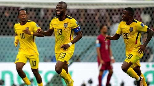 Captain Enner Valencia scored both of the South Americans' goals