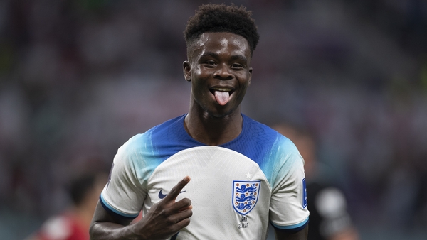 Bukayo Saka was in superb form in the World Cup opener