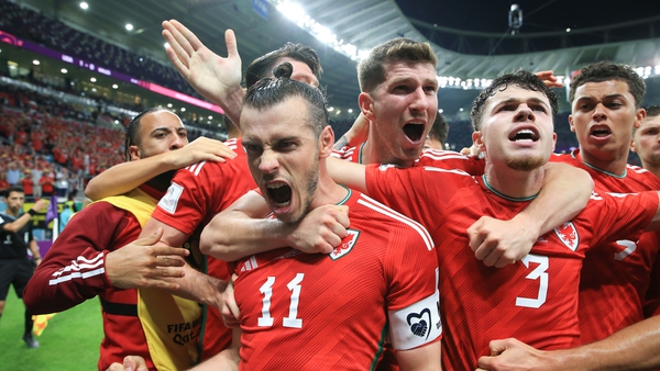 Gareth Bale celebrates his second-half penalty