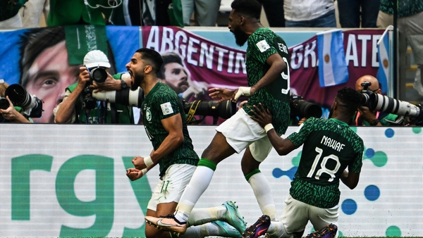 Saudi Arabia came from behind to beat one of the tournament favourites