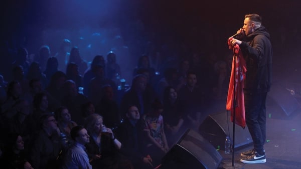 2021 winner For Those I Love on stage in Vicar Street