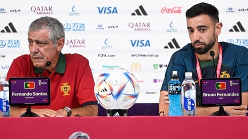 Fernando Santos and Bruno Fernandes were asked about Ronaldo's Old Trafford exit at Portugal press conference