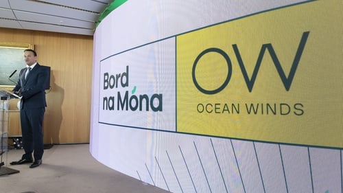 Tánaiste Leo Varadkar at the Ocean Winds and Bord na Móna offshore wind partnership deal event