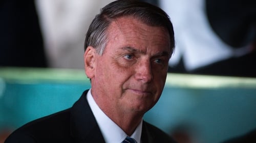 Jair Bolsonaro cited a 'feeling of injustice' after losing the election in October (file image)