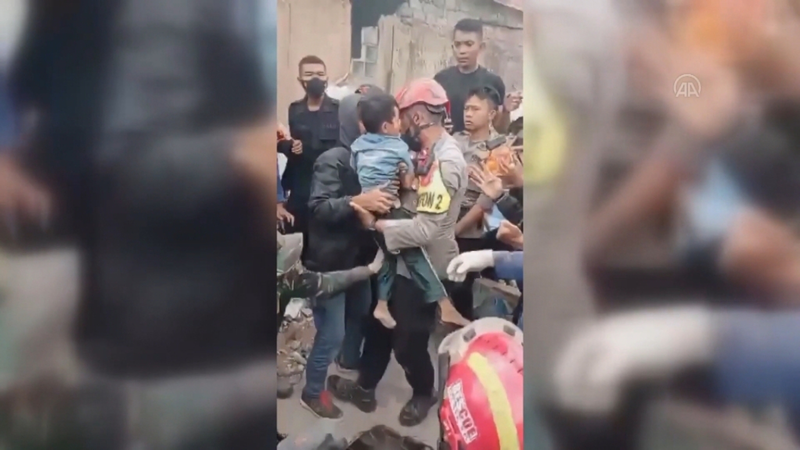 A ‘miraculous’ rescue as a child is pulled out from the rubble of the earthquake