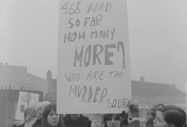 Protest in Andersonstown, Belfast, 1973