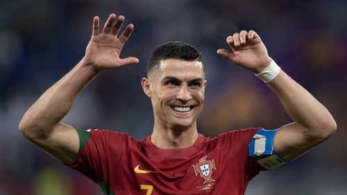 Cristiano Ronaldo has now scored in five straight World Cups