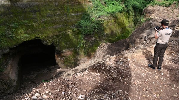 The pit is estimated to be 60 metres (197 feet) deep and 40 metres wide