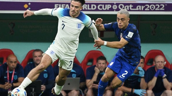 Grealish in action against the US