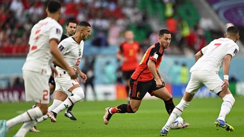 Eden Hazard in action during his final tournament for Belgium