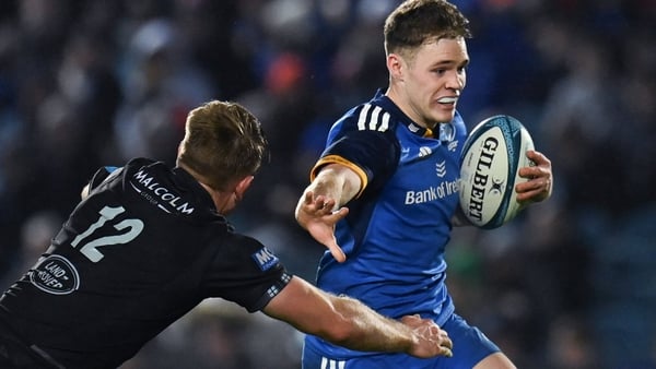 Rob Russell scored a hat-trick in Leinster's win over Glasgow