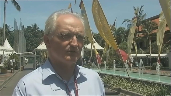Minister for the Environment John Gormley at climate change summit in Bali (2007)