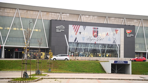 Football club FC Fehervar's 14,000-capacity stadium in Szekesfehervar has pulled down its shutters to save costs