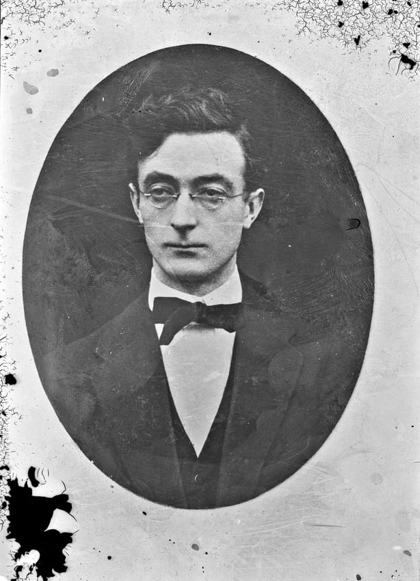 Black and white portrait of Sean McGarry