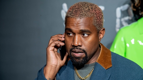 Kanye West has been restricted from a number of mainstream social media sites in recent months (file pic)