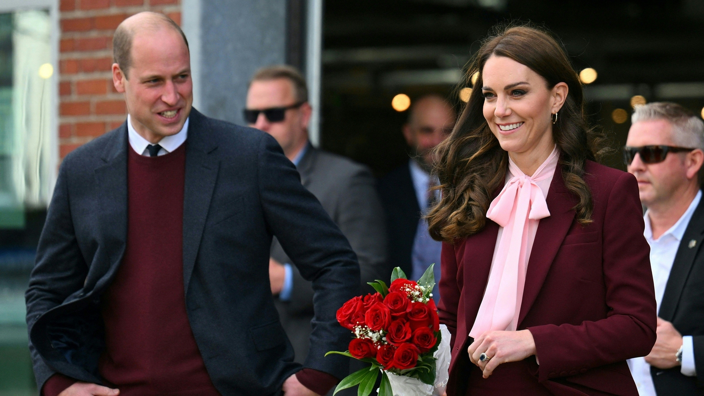 Kate, Princess of Wales, dazzles in burgundy suit in Boston today