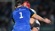 Cian Healy was sent off after a high tackle on Ulster's Tom Stewart