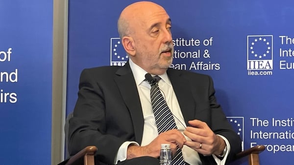 Central Bank Governor Gabriel Makhlouf speaking at an IIEA event today