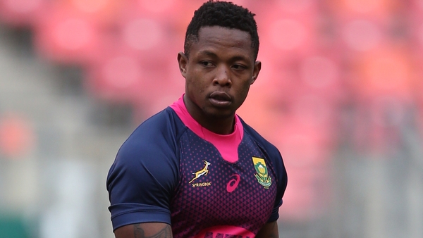 Sbu Nkosi missed South Africa's game against Ireland last month due to injury