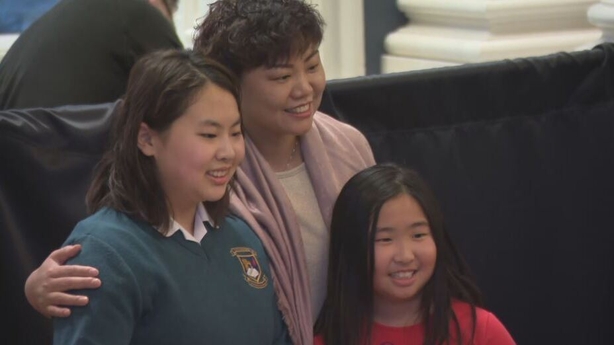 Meilin Song at the ceremony