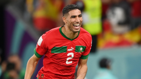 Achraf Hakimi scored the winning penalty for Morocco