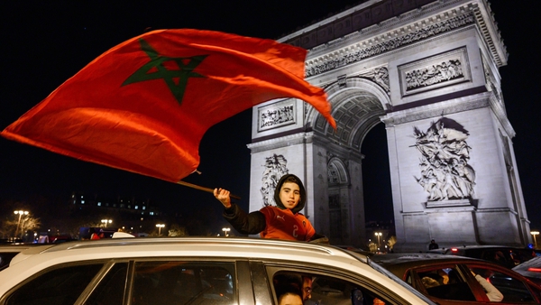 Moroccan supporters celebrated all around the world following the famous victory