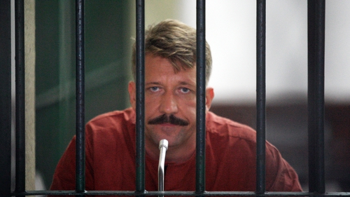 Viktor Bout pictured following his arrest in Thailand in 2008