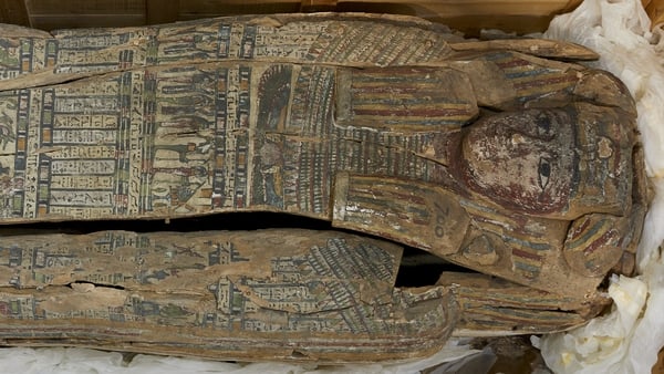 Analysis of the coffin dates it at approximately 625 to 600 BCE (Pics: Denis Mortell Photography)