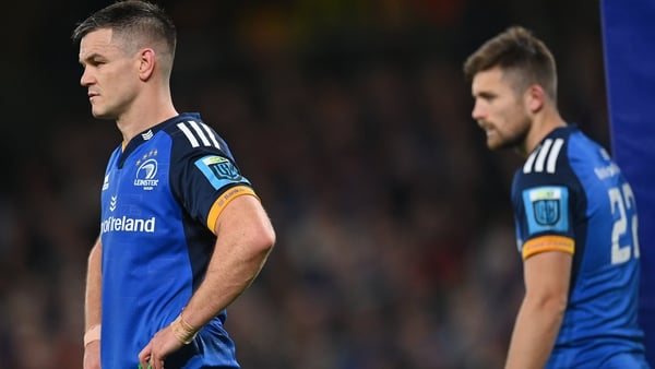 Johnny Sexton misses out so Ross Byrne (right) continues at out-half for Leinster