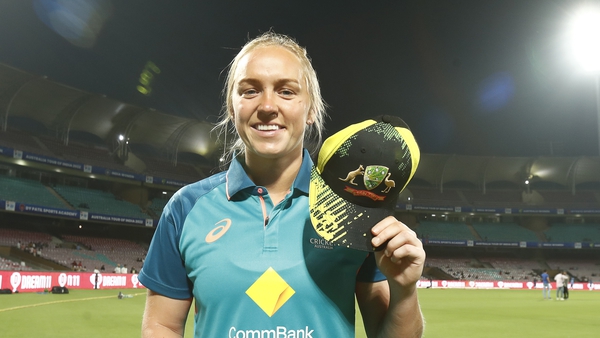 Kim Garth made her debut for Australia, taking one wicket against India