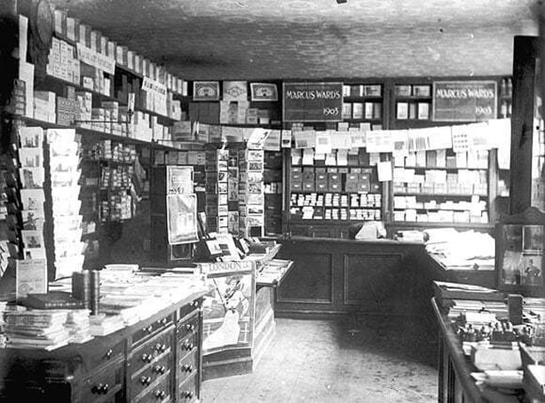 Tempest's shop, interior, Co. Louth Photo: National Library of Ireland, TEM 68